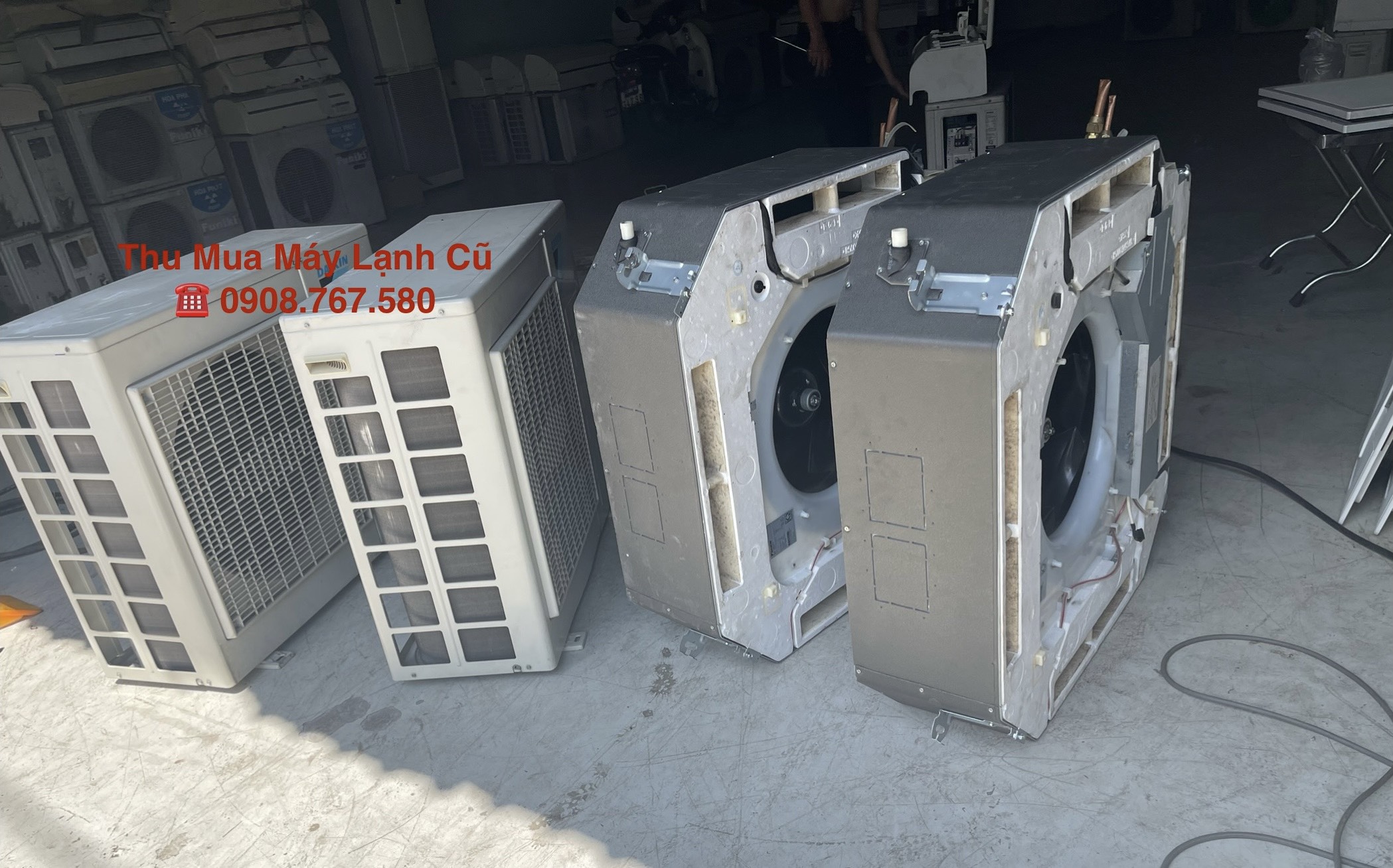 Thu mua máy lạnh cũ khu vực Sài Gòn 