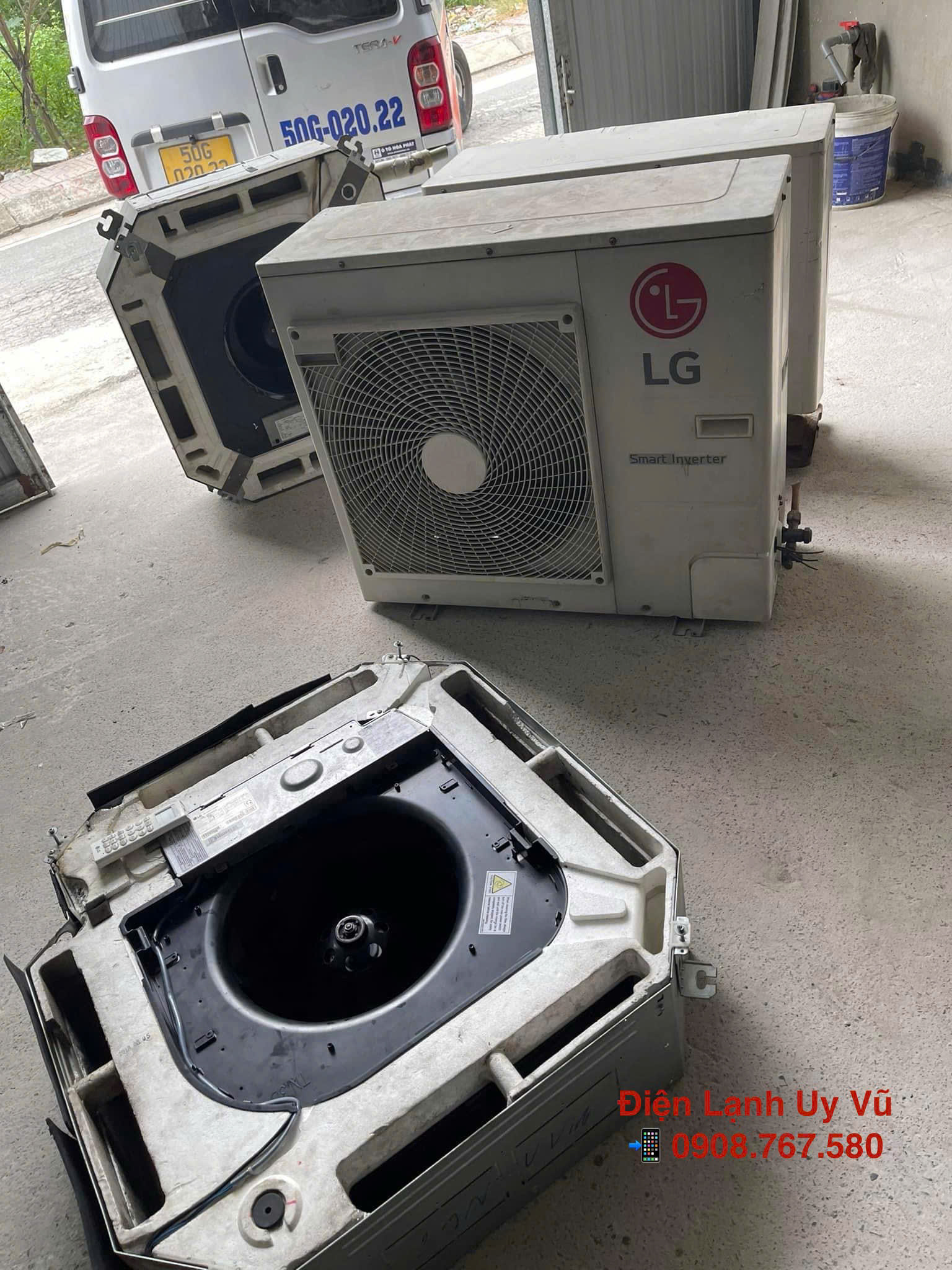 Thanh lý máy lạnh âm trần cũ I ĐIỆN LẠNH UY VŨ